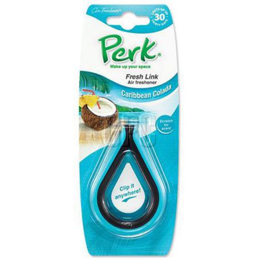 Perk Fresh Link Air Freshener Clip On Caribbean Colada CTK-52005