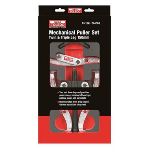 Toledo Mechanical Puller Set 2/3 Leg 75Mm 224030
