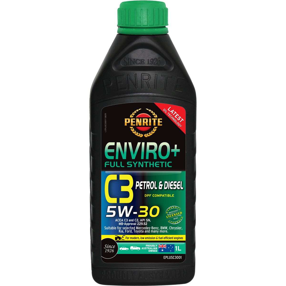 Penrite Enviro+ C3 5W-30 Engine Oil 1L