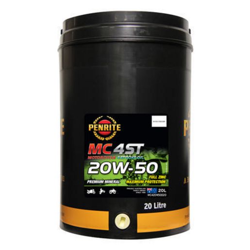Penrite MC-4ST Mineral 20W-50 20L Motorcycle Engine Oil MC420W50020