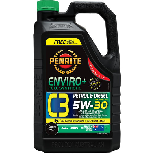 Penrite Enviro+ C3 5W-30 Engine Oil 5L