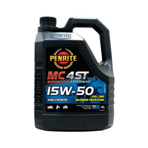Penrite MC-4ST Semi-Syn 15W-50 Motorcycle Engine Oil 4L MC4SEMI15004