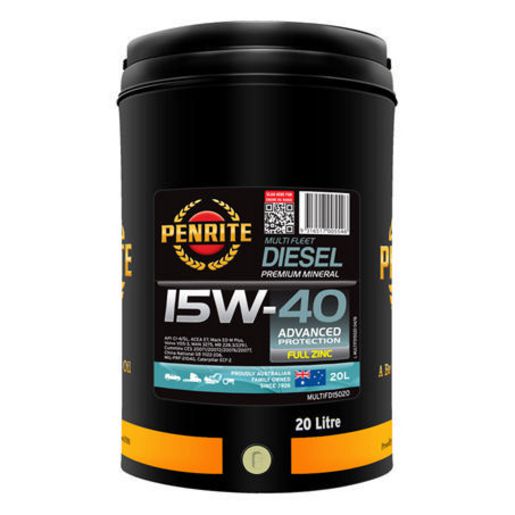 Penrite Multifleet Diesel Engine Oil 15W-40 20 Litre MULTIFD15020