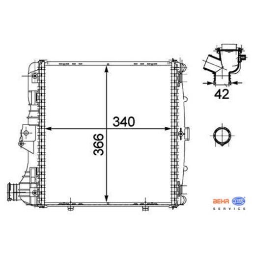 MAHLE Radiator Oe Quality CR782000P