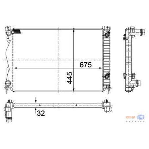 MAHLE Radiator Aluminium/Plastic CR 790 000S