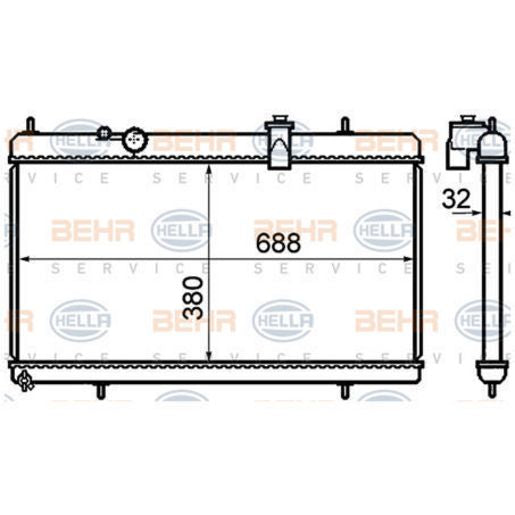 MAHLE Radiator Oe Quality CR801000S