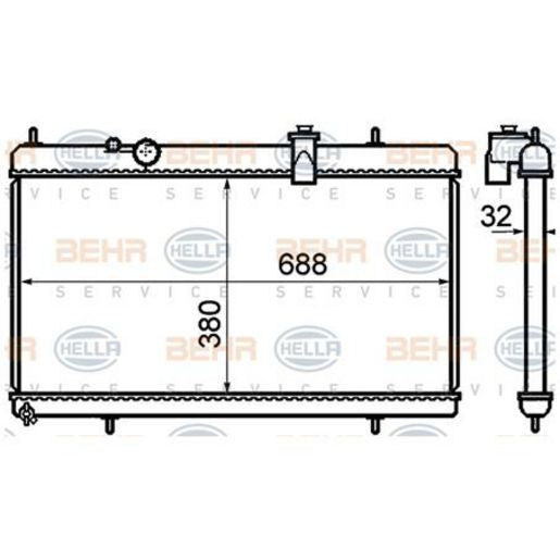 MAHLE Radiator Oe Quality CR801000S