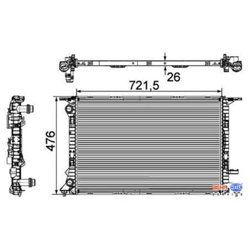 MAHLE Radiator Oe Quality CR905000P
