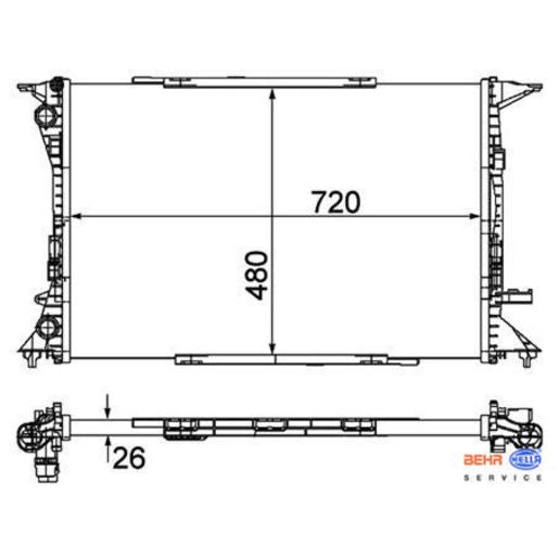 MAHLE Radiator Oe Quality CR1060000P