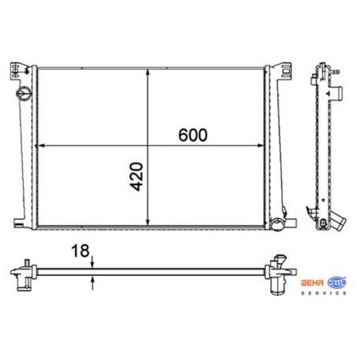 MAHLE Radiator CR 1123 000P