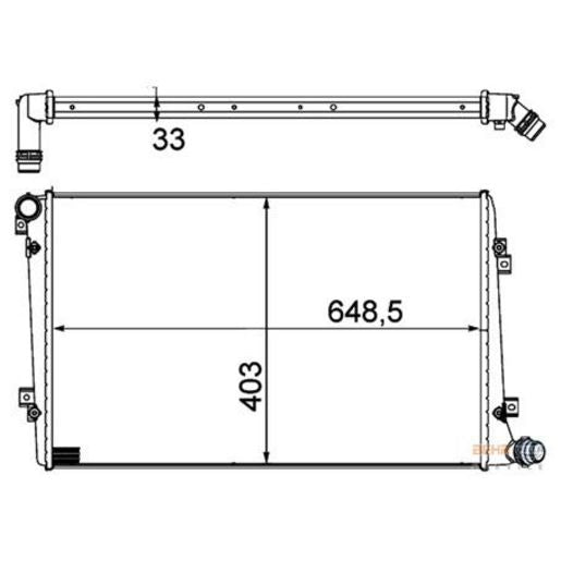 MAHLE Radiator Aluminium/Plastic CR 1203 000S