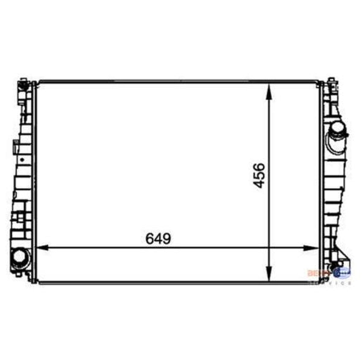 MAHLE Radiator Aluminium/Plastic CR 1357 000P