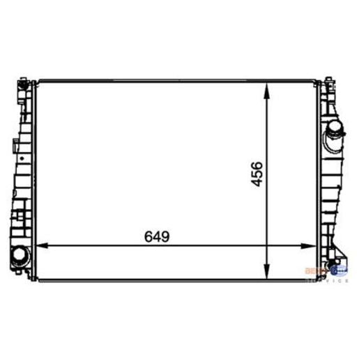 MAHLE Radiator Aluminium/Plastic CR 1357 000P