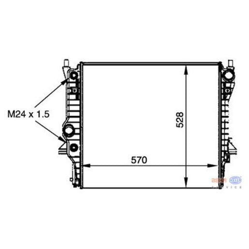 MAHLE Radiator Oe Quality CR1359000P