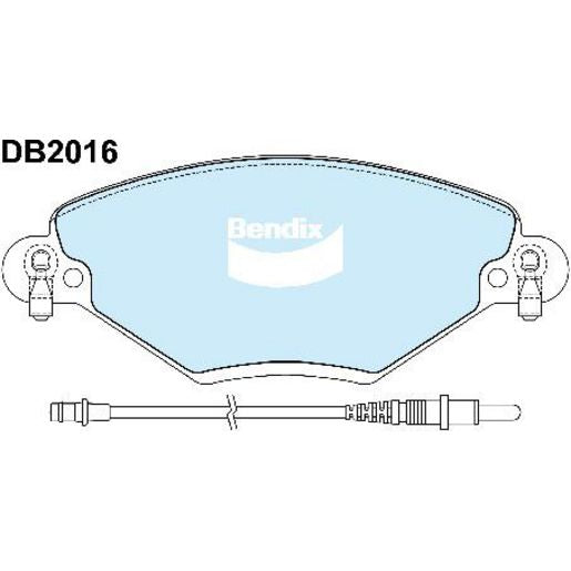 Bendix EURO Brake Pad Set Front DB2016 EURO+