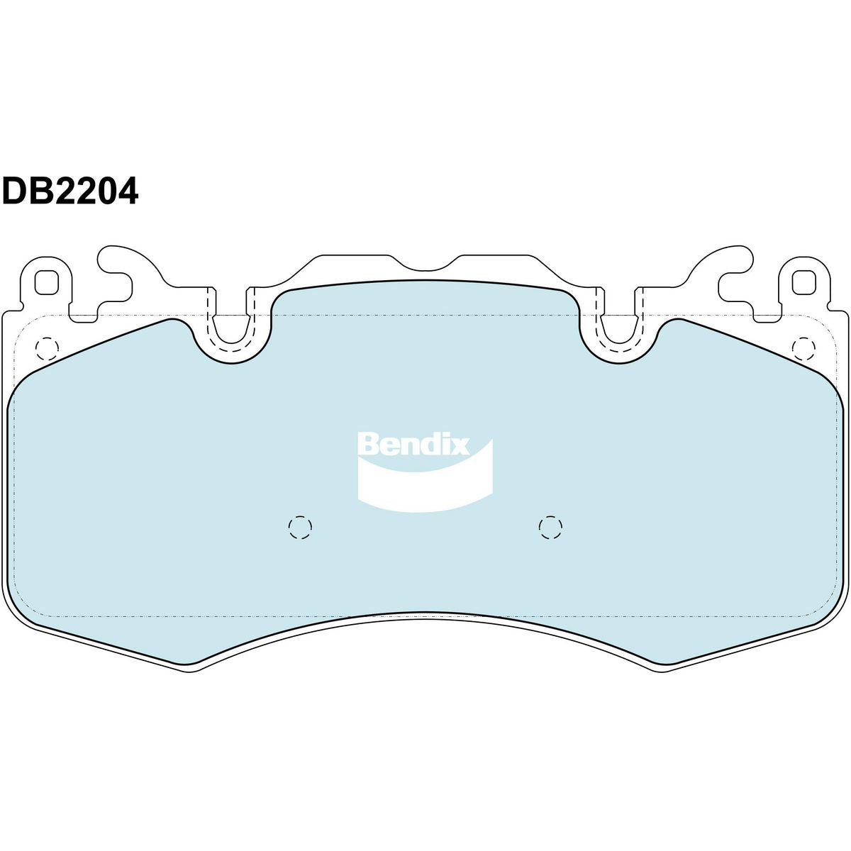 Bendix Heavy Duty Brake Pad Set Front DB2204 HD