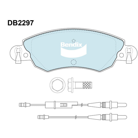Bendix EURO Brake Pad Set DB2297 EURO+