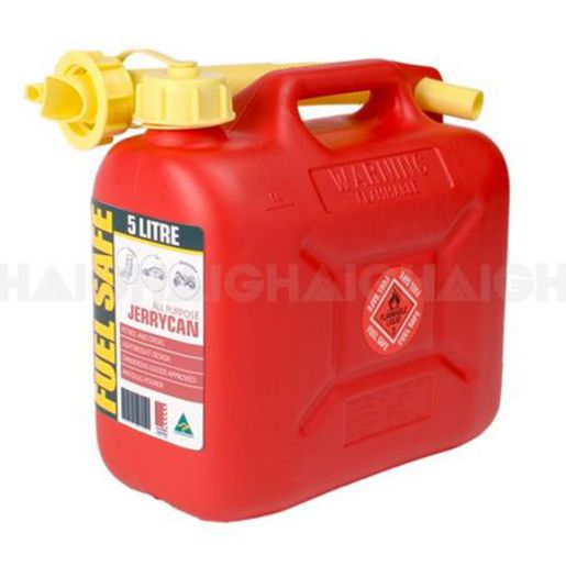 Fuel Safe Plastic Jerry Can Container 5L Red FC05R