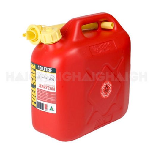 10L Plastic Jerry Can Container Red FC10R