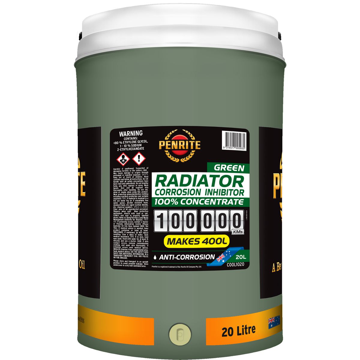 Penrite Radiator Corrosion Inhibitor Concentrate 20L COOLGREENPMX005