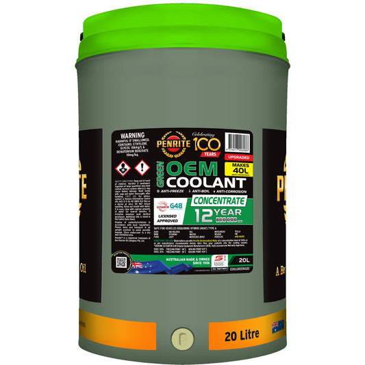 Penrite 7 Year 450,000km Green Coolant Concentrate 20L COOLGREEN020