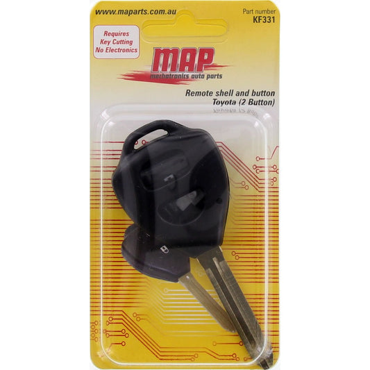 MAP Car Remote Shell & Buttons (2 Button) fits Toyota KF331