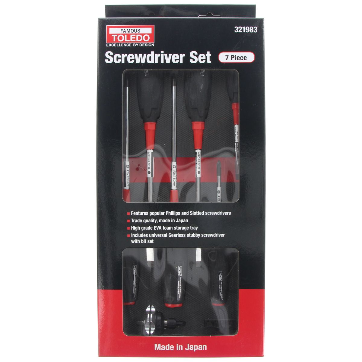 Toledo Screwdriver Set 7 Piece 321983