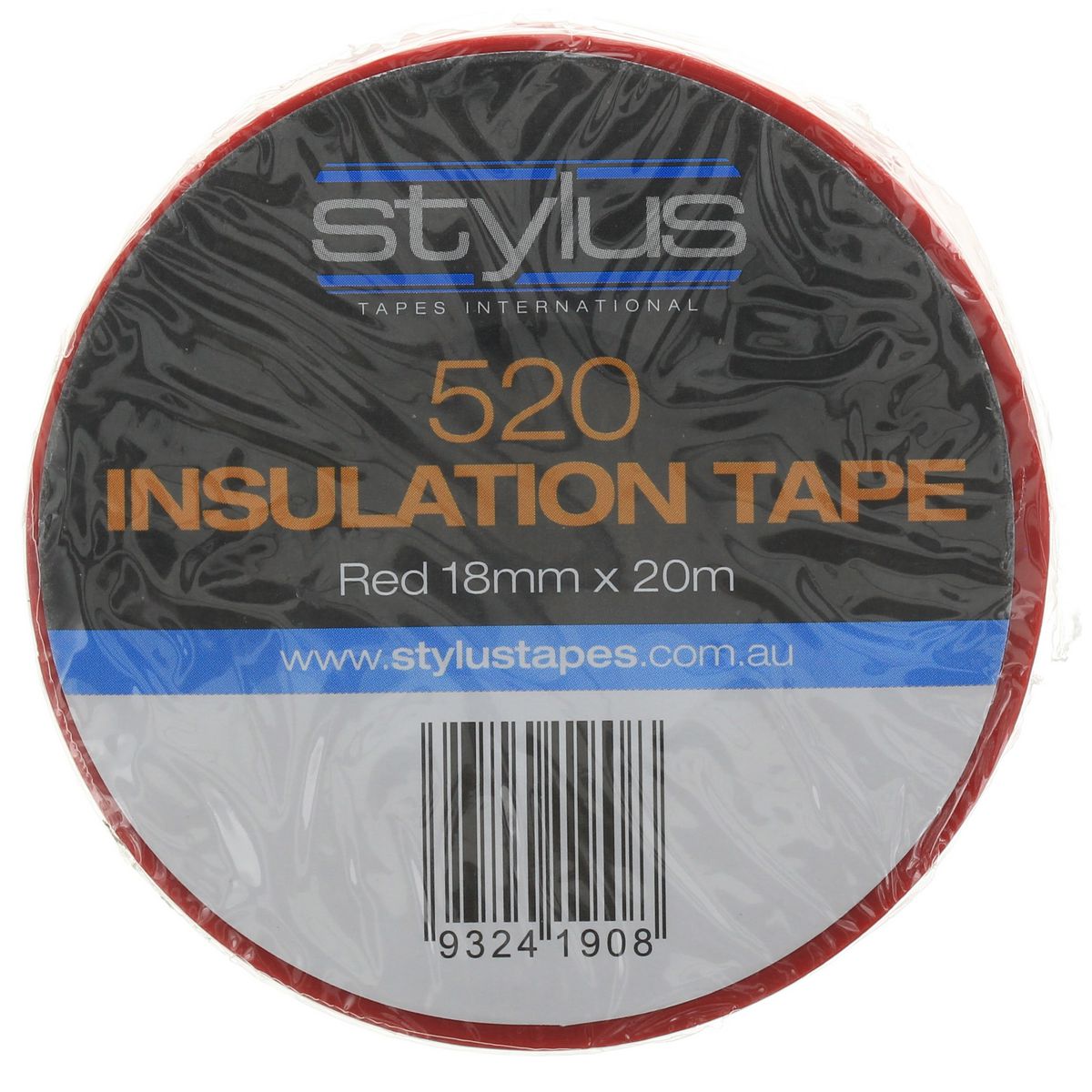 Stylus PVC Tape 18mm X 20M - Red 2120