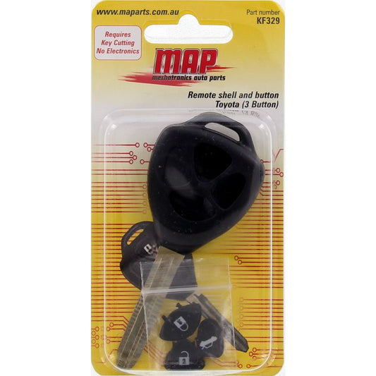 MAP Car Remote Shell & Buttons (3 Button) fits Toyota KF329