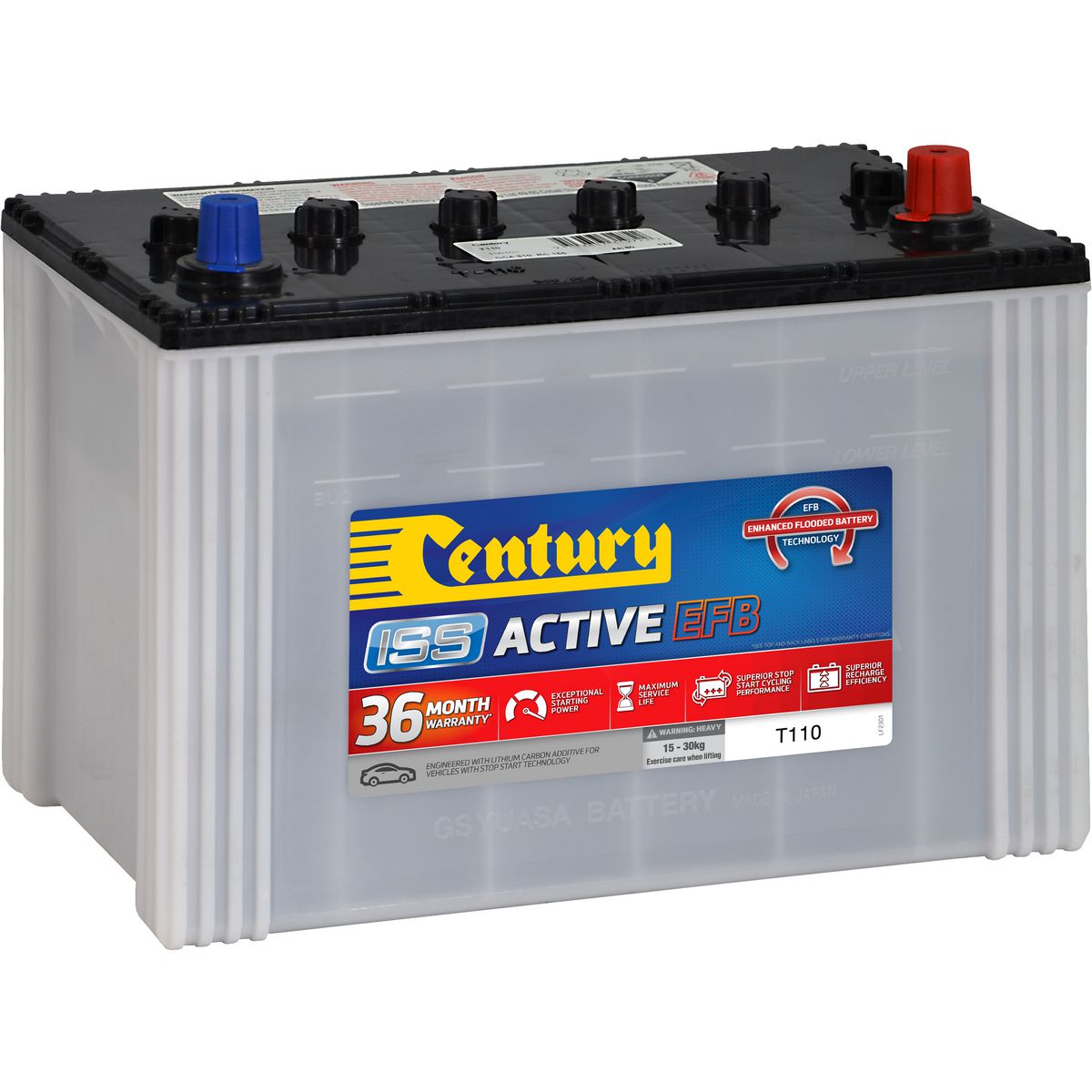 Century Batteries Battery-Iss + Hybrid 106101 T110