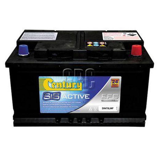 Century Batteries Century Hybrid & Iss Battery 106117 DIN75LMF EFB