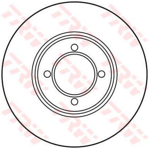TRW Disc Brake Rotor 266Mm DF1905S