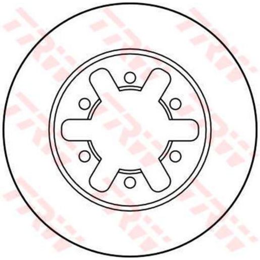 TRW Disc Brake Rotor 250mm DF1957S