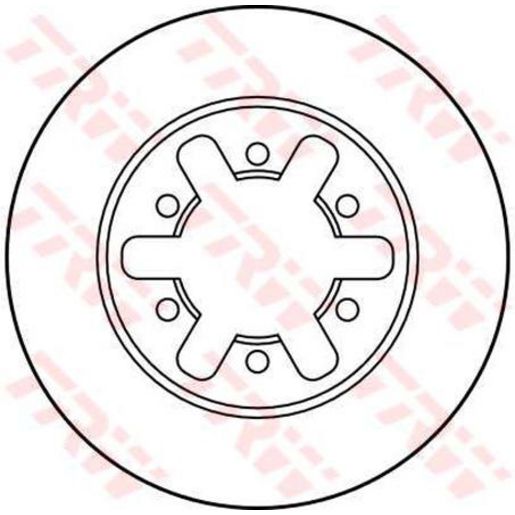 TRW Disc Brake Rotor 250mm DF1957S