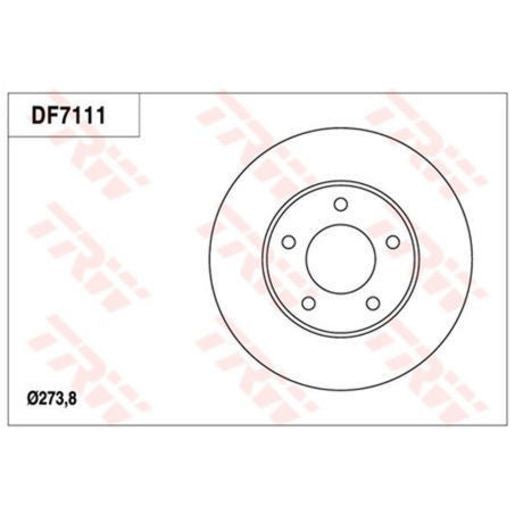TRW Disc Brake Rotor 273mm DF7111S