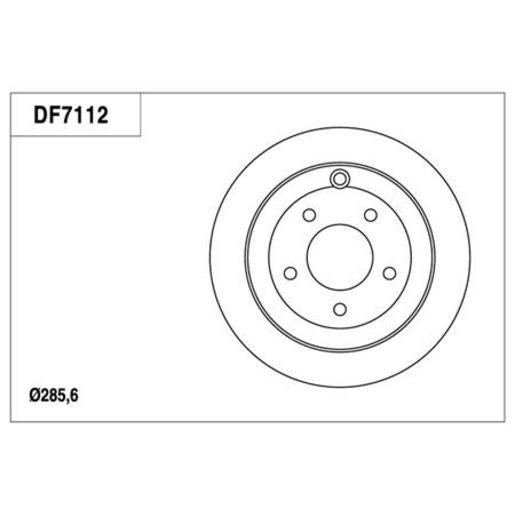 TRW Disc Brake Rotor 285mm DF7112S