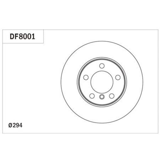 TRW Disc Brake Rotor 294Mm DF8001S