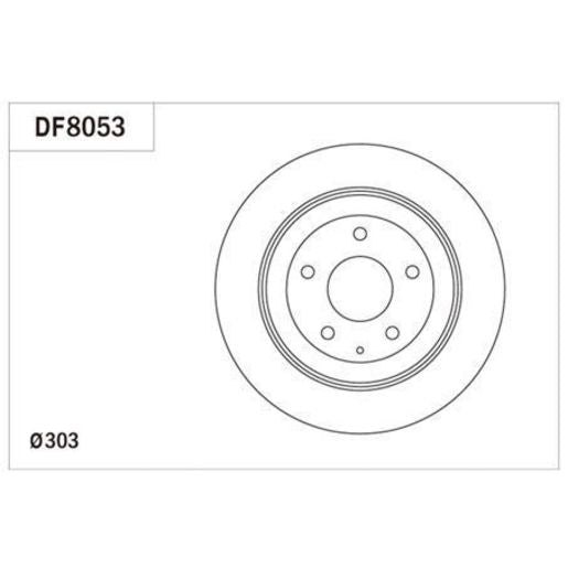 TRW Disc Brake Rotor DF8053S