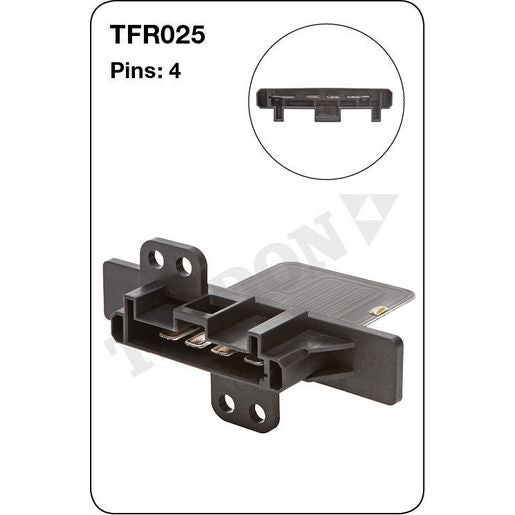 Tridon AC Blower Motor Resistor TFR025
