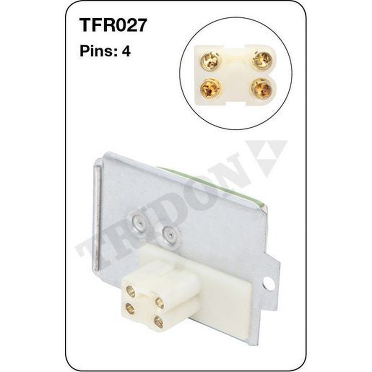 Tridon AC Blower Motor Resistor TFR027