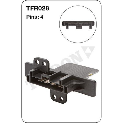 Tridon AC Blower Motor Resistor TFR028