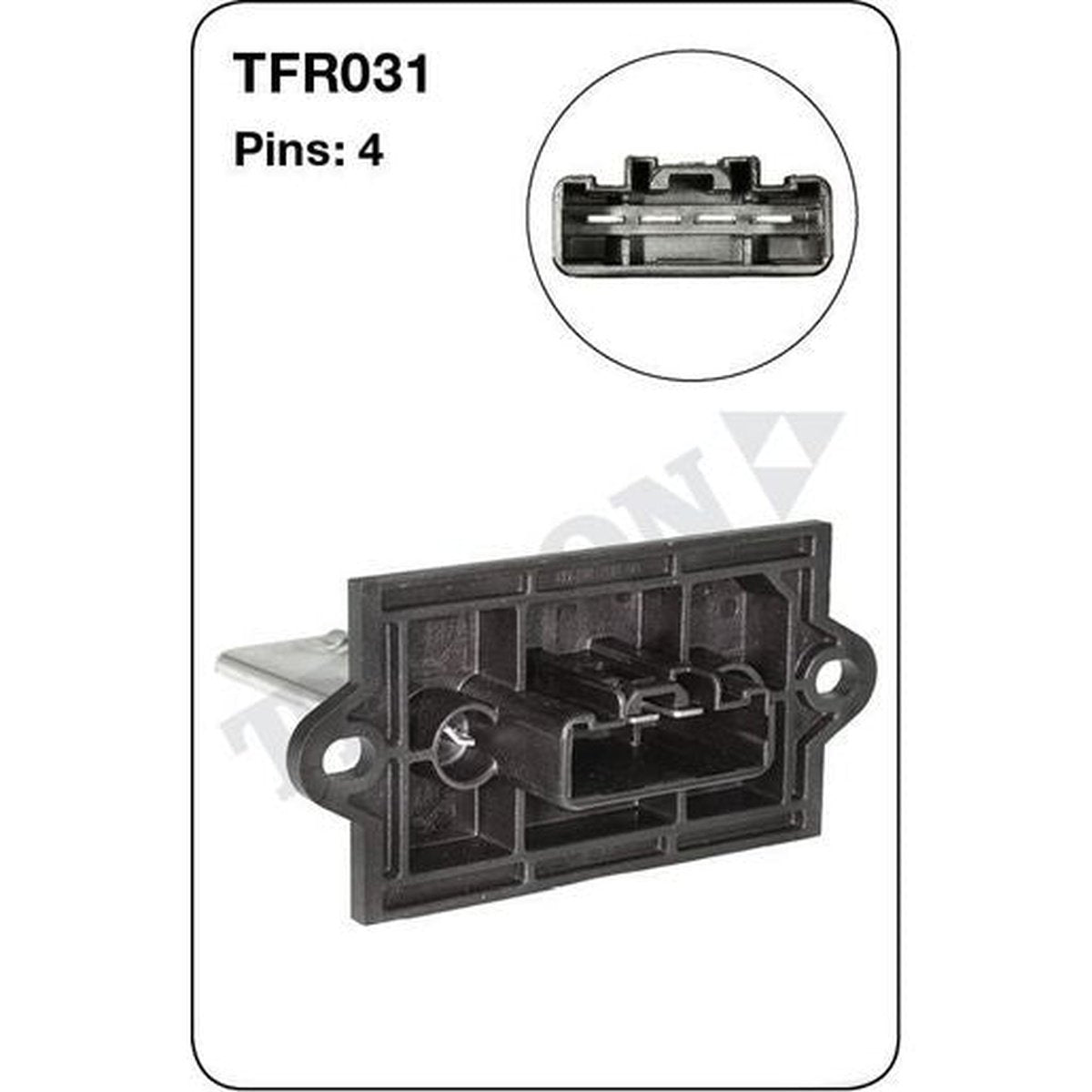 Tridon AC Blower Motor Resistor TFR031
