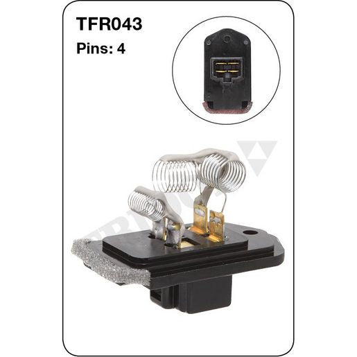 Tridon AC Blower Motor Resistor TFR043