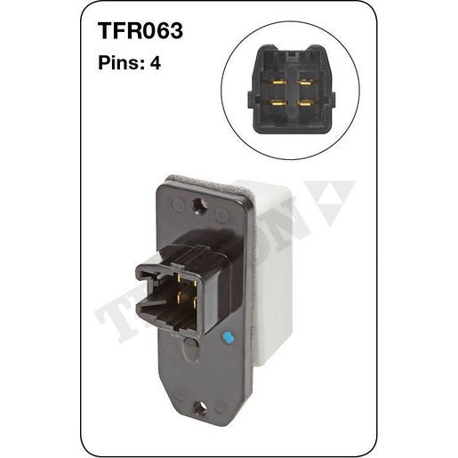 Tridon AC Blower Motor Resistor TFR063