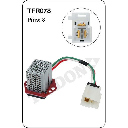 Tridon AC Blower Motor Resistor TFR078