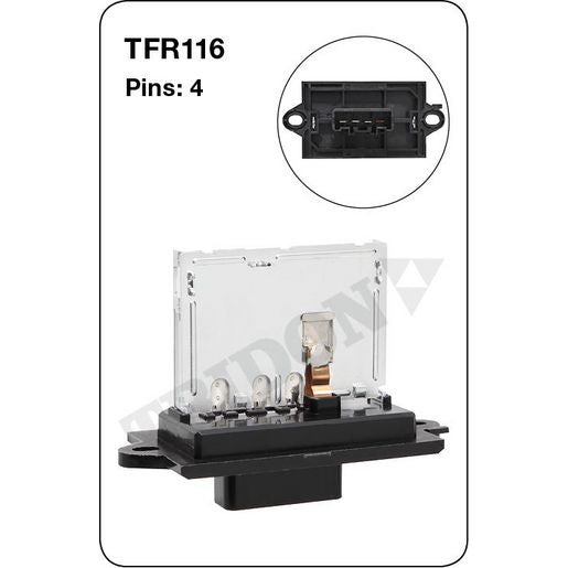 Tridon AC Blower Motor Resistor TFR116
