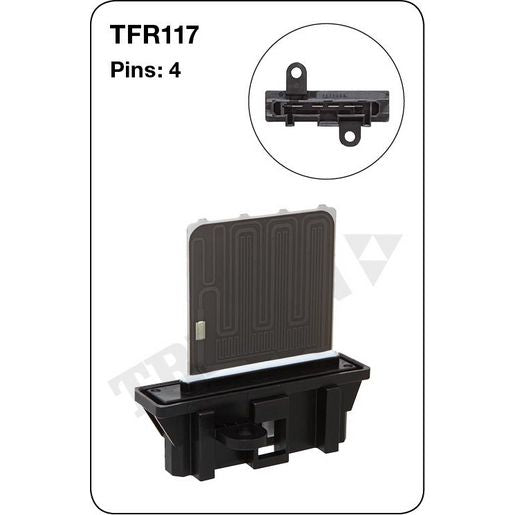 Tridon AC Blower Motor Resistor TFR117