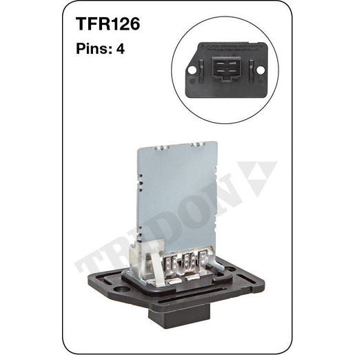 Tridon AC Blower Motor Resistor TFR126