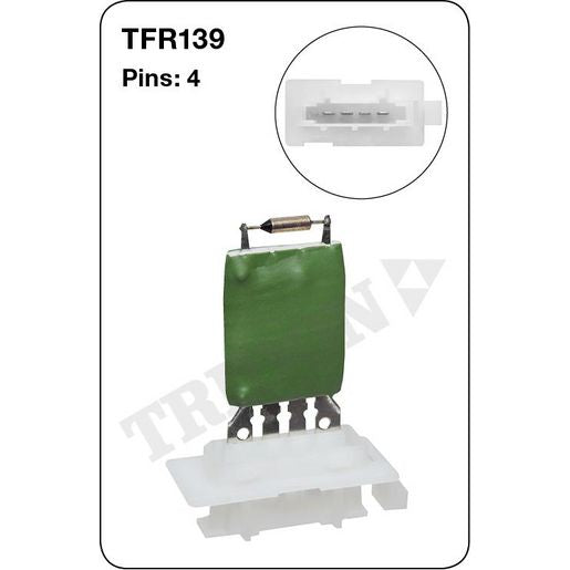 Tridon AC Blower Motor Resistor TFR139