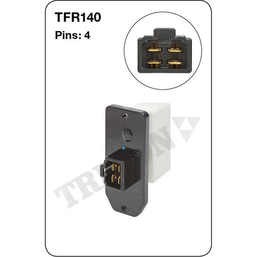 Tridon AC Blower Motor Resistor TFR140